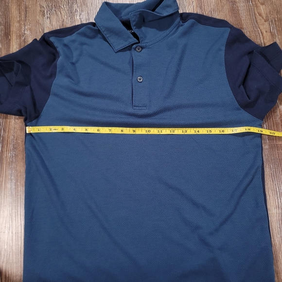 Mack Weldon For Daily Wear ColorBlock Comb Cotton Blend Soft Preppy Polo Medium - Picture 7 of 9